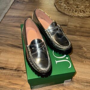 Stylish Metallic Loafers